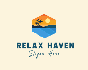 Chill - Beach Travel Getaway logo design