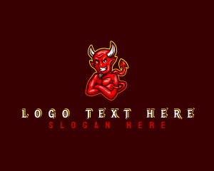 Devil - Demonic Devil Profanity logo design