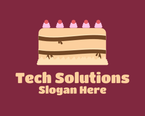 Cherry Icing Cake Logo