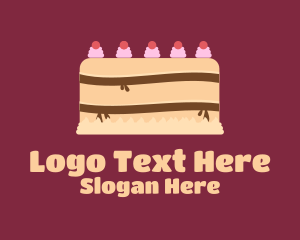 Cherry Icing Cake Logo