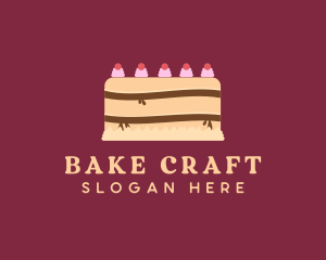 Cherry Icing Cake logo design