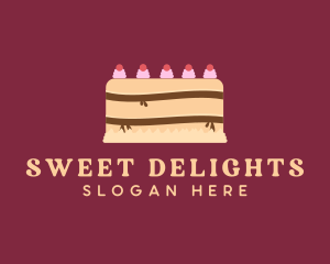 Cherry Icing Cake logo design