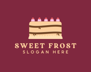 Cherry Icing Cake logo design