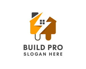 Home - House Electrical Plug logo design