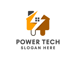 Electrical - House Electrical Plug logo design