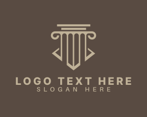 Business Firm Pillar logo design