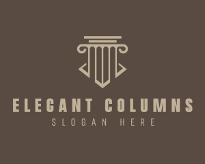 Business Firm Pillar logo design