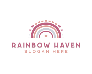 Rainbow Boho Daycare logo design