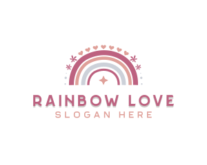 Rainbow Boho Daycare logo design