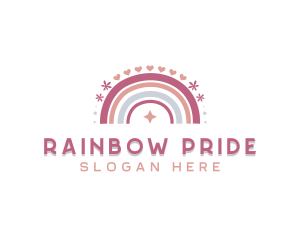 Rainbow Boho Daycare logo design