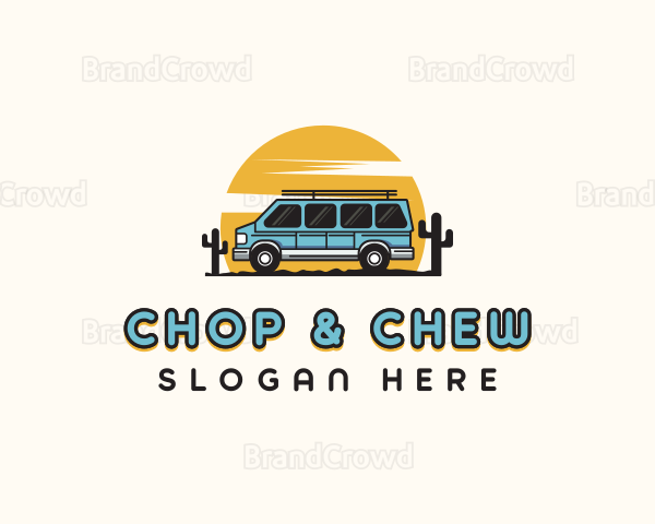 Camper Van Travel Tour Logo