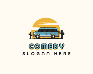 Camper Van Travel Tour Logo