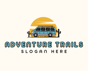 Camper Van Travel Tour logo design