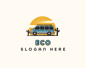 Road Trip - Camper Van Travel Tour logo design
