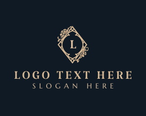 Expensive - Elegant Luxury Floral Boutique logo design