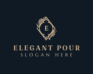 Elegant Luxury Floral Boutique logo design