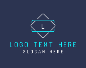 Retro - Neon Led Signage logo design