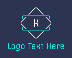 80s - Led K Signage logo design