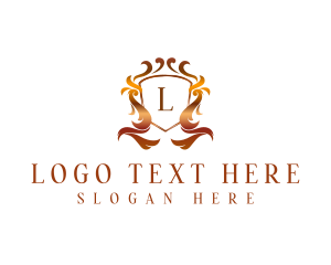 Hotel - Ornamental Crest Shield logo design