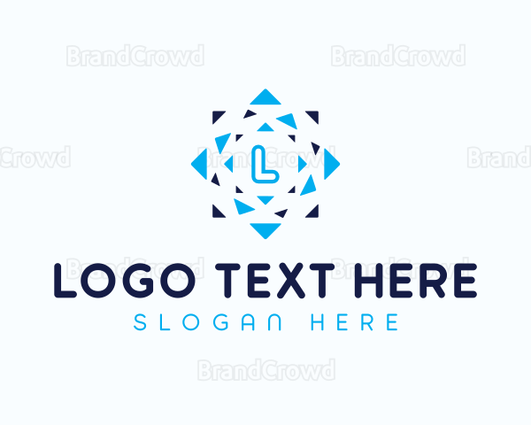 Triangle Mosaic Geometric Logo