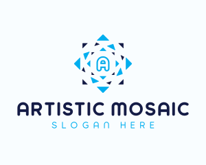 Mosaic - Triangle Mosaic Geometric logo design