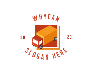 Courier Logistics Truck Logo
