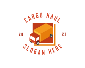 Courier Logistics Truck logo design