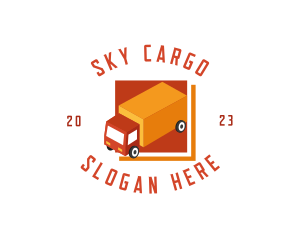 Courier Logistics Truck logo design