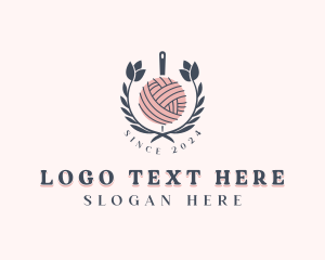 Handmade - Floral Sewing Needlecraft logo design