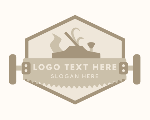 Wood Work - Woodwork Tools Carpentry logo design