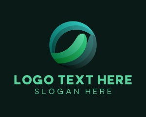 Letter Br - Modern Tech Circle logo design