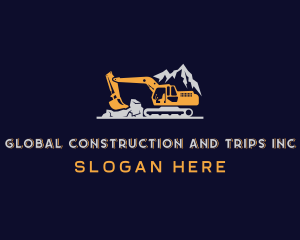 Mountain Backhoe Excavator  Logo