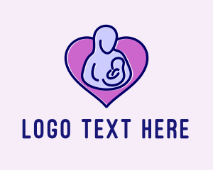 Breast Pump - Parenting Heart Charity logo design