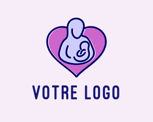 Midwife - Parenting Heart Charity logo design