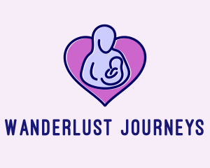 Pregnant - Parenting Heart Charity logo design