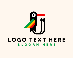 Reggae Jamaican Bird logo design