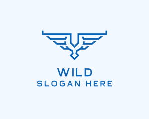 Aviation Wings Crest Logo