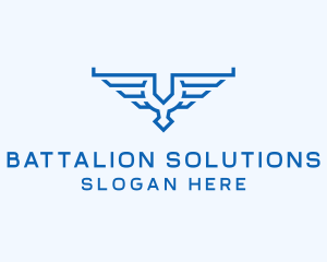 Aviation Wings Crest logo design