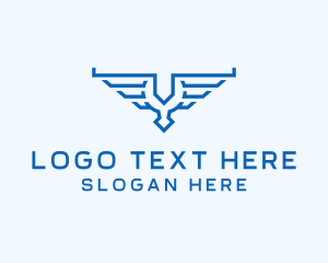 Troops - Aviation Wings Crest logo design