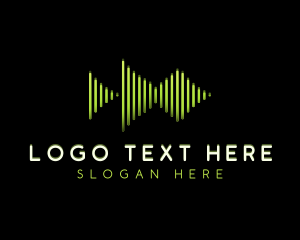 Radio - Music Streaming Frequency logo design