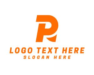 Courier - Company Firm Letter R logo design