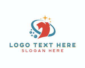 Clothes Washer - Laundry Shirt Cleaning logo design