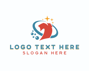 Laundromat - Laundry Shirt Cleaning logo design