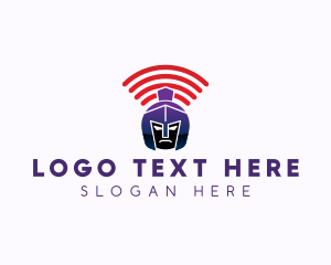 Signal - Gladiator Signal Helmet logo design