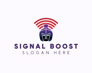 Gladiator Signal Helmet logo design