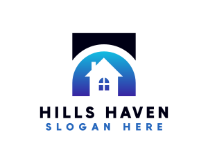 Hill House Real Estate logo design