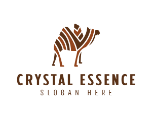 Mosaic Stripe Camel logo design