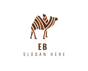 Zoo - Mosaic Stripe Camel logo design