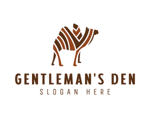 Mosaic Stripe Camel logo design