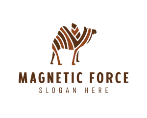 Mosaic Stripe Camel logo design